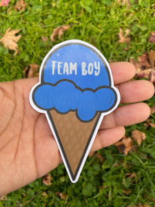 “Team Boy” stickers