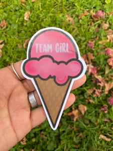 “Team Girl” sticker